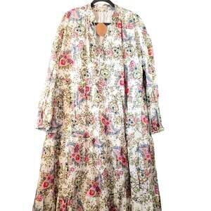Maison Anana Alime Robe Floral Midi Dress L NWT